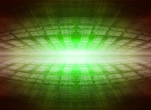 Modern display of data source code Stock Illustration