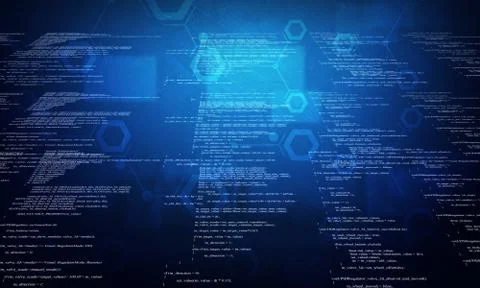 Modern display of data source code 스톡 일러스트