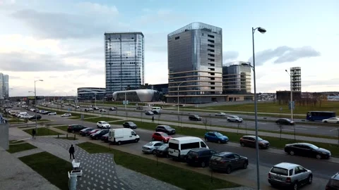 Modern district City MotionLapse Stock Footage 139616665