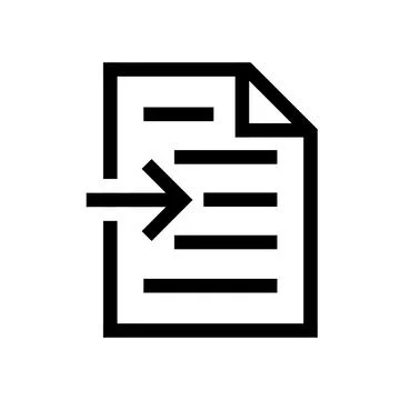 Modern document icon with download arrow for file management interface design Stock Illustration