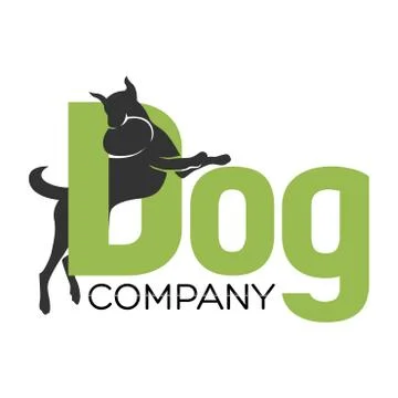 Modern dog logo Stock Illustration