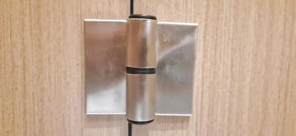Modern door hinge background Stock Photos