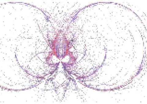 Modern Dot-Style Splash Pattern Stock Illustration