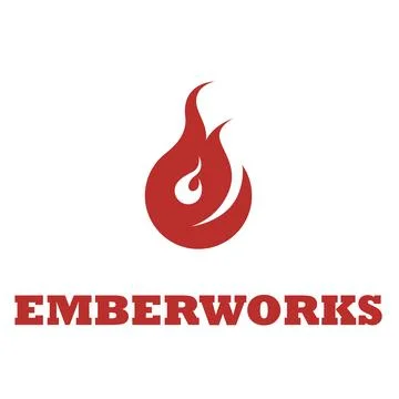 Modern double E flames logo Stock Illustration