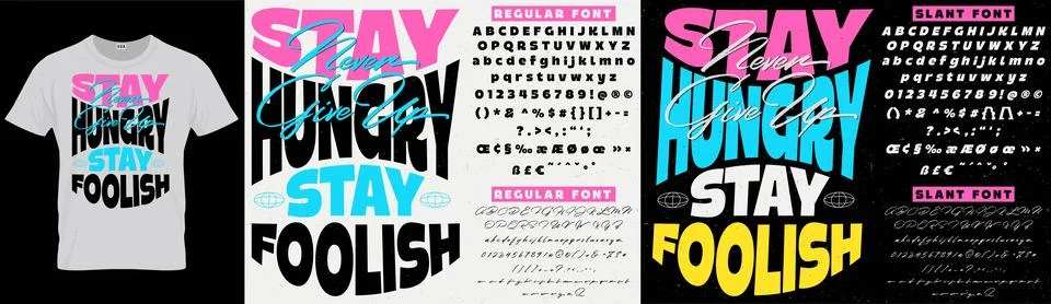 Modern Double Line Vector Font Alphabet Numbers Stock Illustration
