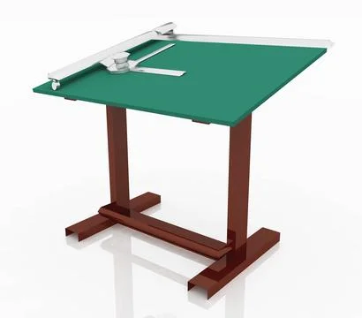Modern drafting table Stock Illustration