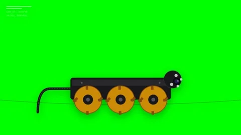 Modern Drain Inspection Crawler Robot with Pan-Tilt Camera and Brass Drive .. Stock Footage 346673799