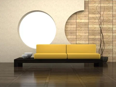 Modern drawing-room Stock Illustration