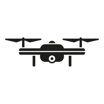 Modern drone icon simple vector. Mobile smart digital 库存插图