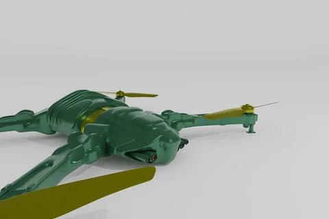 Modern drone model 스톡 일러스트