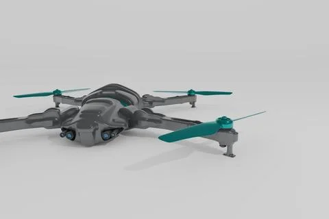 Modern drone model 스톡 일러스트
