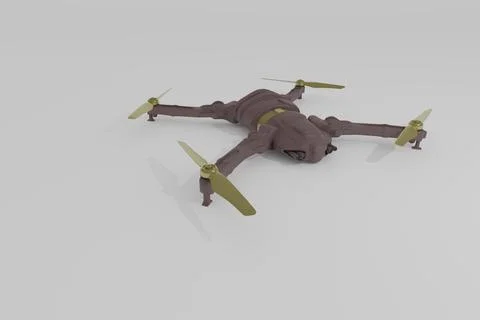 Modern drone model 스톡 일러스트