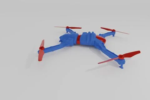 Modern drone model 스톡 일러스트