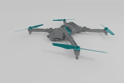 Modern drone model 스톡 일러스트