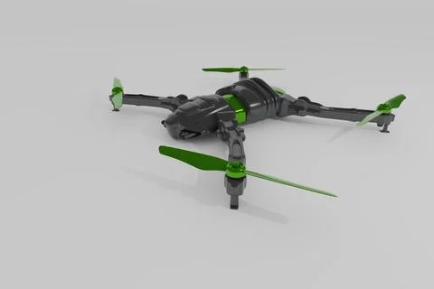 Modern drone model 스톡 일러스트