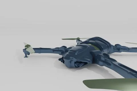 Modern drone model 스톡 일러스트