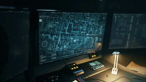 Modern Drone System is tracking the runaway criminals car on the highway Stock Footage 309954073