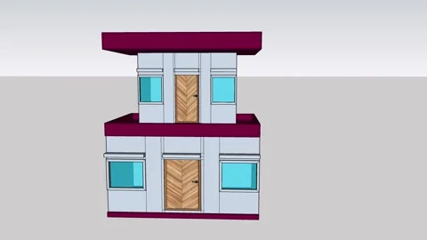 Modern Duplex Building 스톡 동영상 343552906