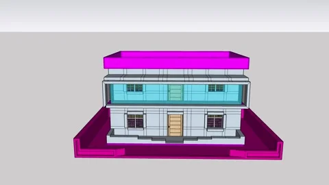 Modern Duplex Building Video stock 343769503