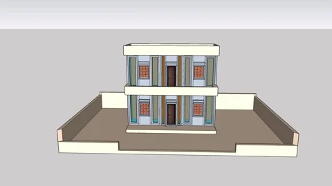 Modern Duplex Building Stock Footage 345150192