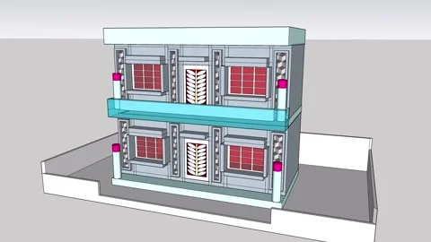 Modern Duplex Building Vidéo 345251429
