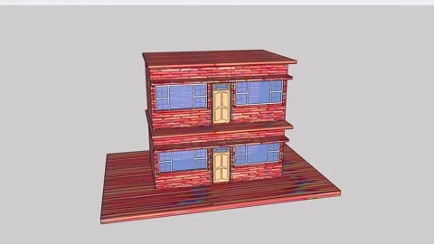Modern Duplex Building Vídeos de archivo 346061377