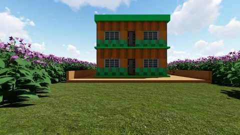 Modern Duplex Building Video stock 347278065