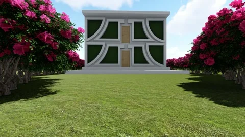 Modern Duplex Building 動画素材 348579060