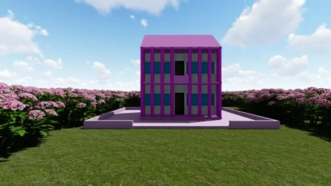 Modern Duplex Buling in the Forest Video stock 346613490
