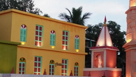 Modern Durga Puja Pandal 스톡 동영상 326330464