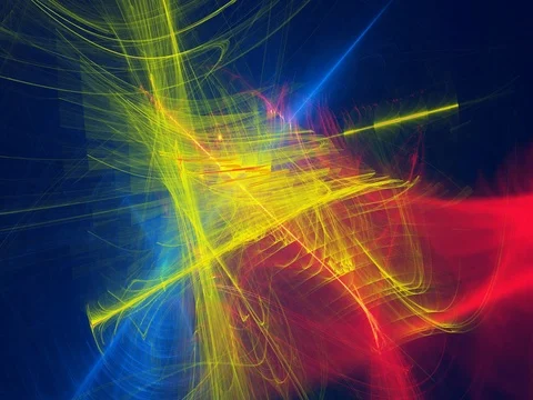 Modern dynamic 4K high resolution color background with digital flame fractal 動画素材 74277466