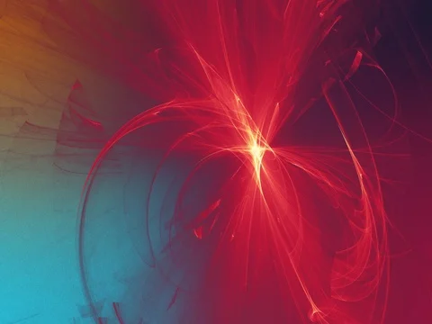 Modern dynamic 4K high resolution color background with digital flame fractal. 動画素材 77407594