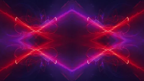 Modern dynamic 4K high resolution color background with symmetry. Flame fractal. 動画素材 79178974