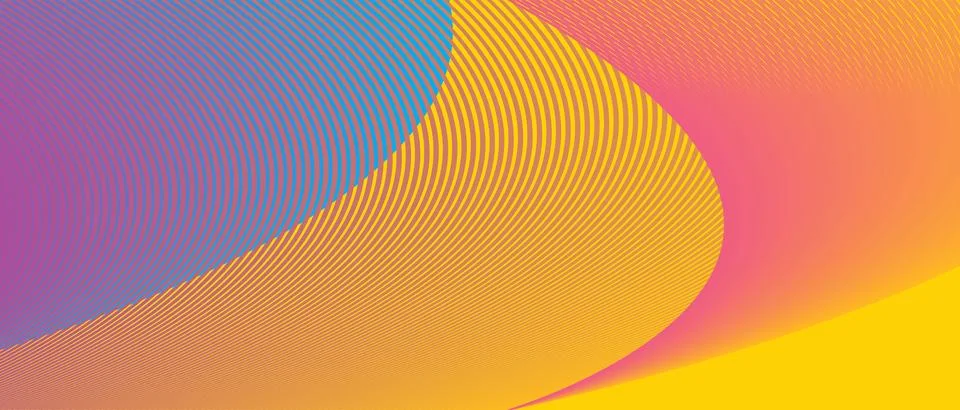 Modern dynamic abstract wave vector illustration gradient background Illustrazione stock