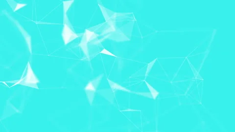 Modern dynamic and moving blue dot connected Plexus fantasy abstract technology. Stock Footage 327346115
