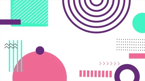 Modern dynamic background with a colorful abstract design seamless 4k video Stock Footage 295099735