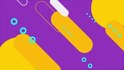 Modern dynamic geometric shapes and pattern elements in a vibrant abstract Stock Footage 304940481