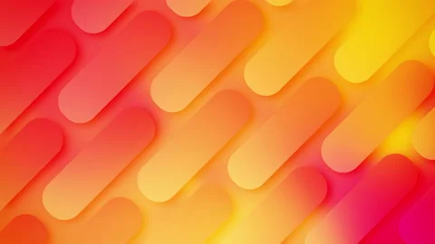 Modern dynamic rounded rectangles shape minimal geometric abstract background Stock Footage 135585907