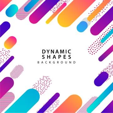 Modern dynamic shapes style background. combination modern style abstraction  Illustrazione stock