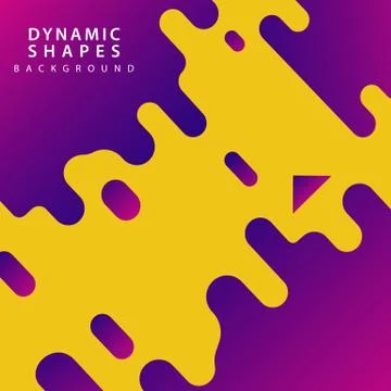 Modern dynamic shapes style background. combination modern style abstraction  Stock Illustration