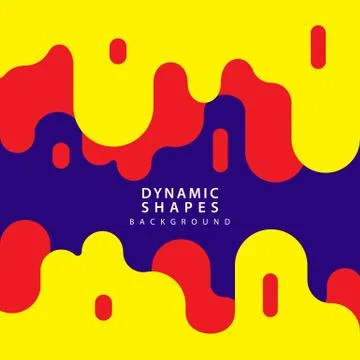 Modern dynamic shapes style background. combination modern style abstraction  Stock Illustration