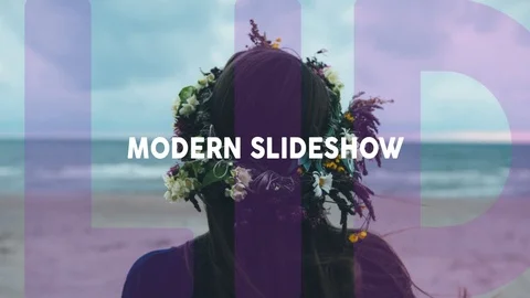 Modern Dynamic Slideshow After Effects stock