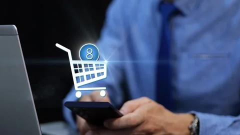 Modern e-commerce and online purchase concept 库存影片 339876666