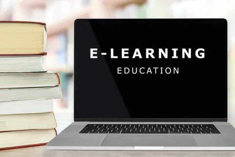 Modern e-learning education Foto stock