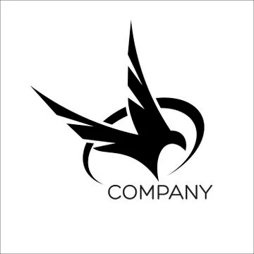 Modern eagle logo Stock Illustration