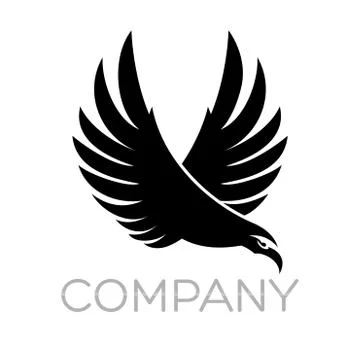 Modern Eagle logo Stock Illustration