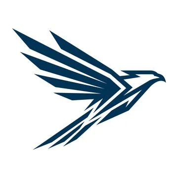 Modern Eagle Wing Logo Design for Aviation and Logistics Ilustração Stock