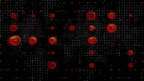 Modern earth map. Highlighted events Stock Footage 129367622