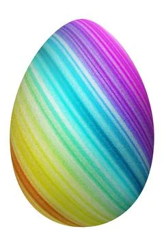 Modern Easter Egg, multicolored Egg 库存插图