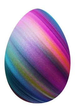 Modern Easter Egg, multicolored Egg Illustrazione stock